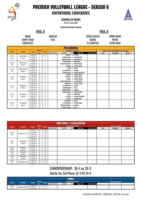 pvl schedule 2024 today